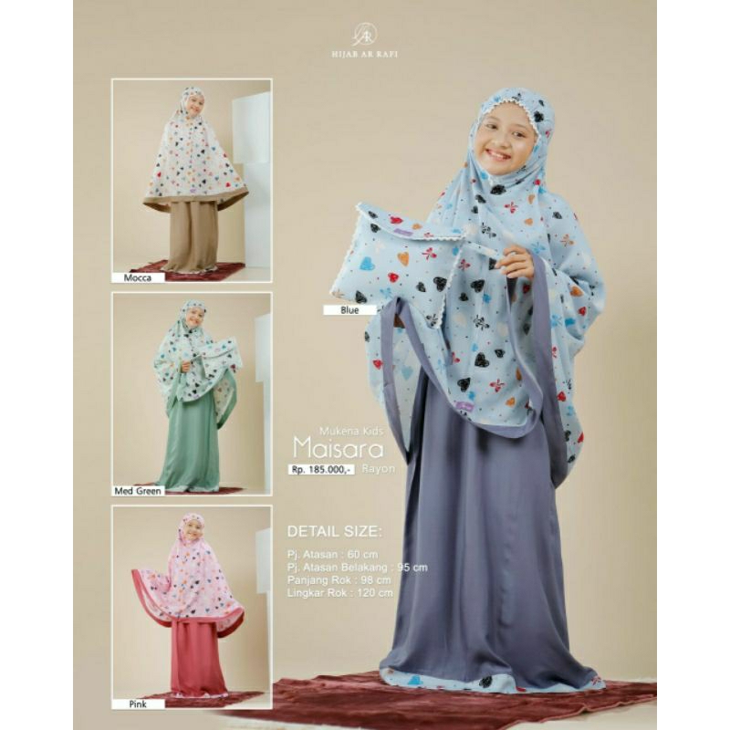 Mukena Anak/Mukena Maisara ORI Arrafi/Mukena Arrafi/Mukena