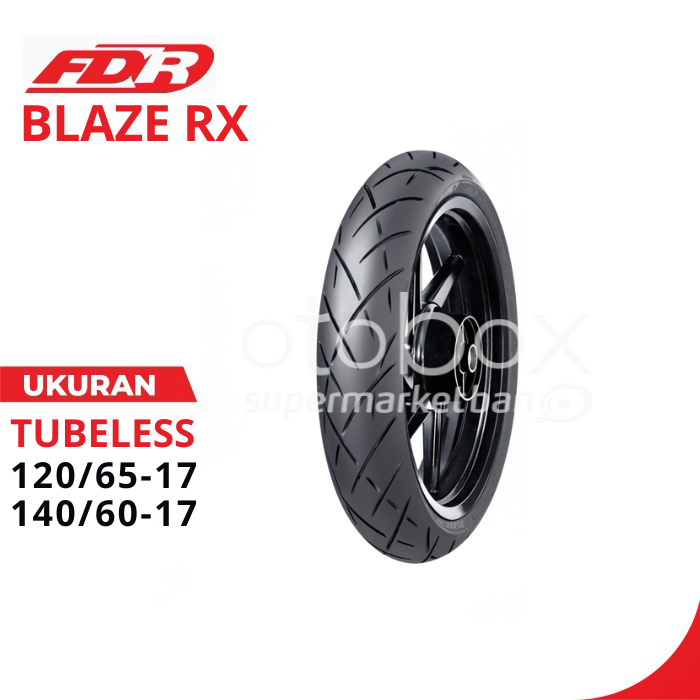BAN MOTOR FDR BLAZE RX UKURAN 120/65 140/60 RING 17 TUBELESS