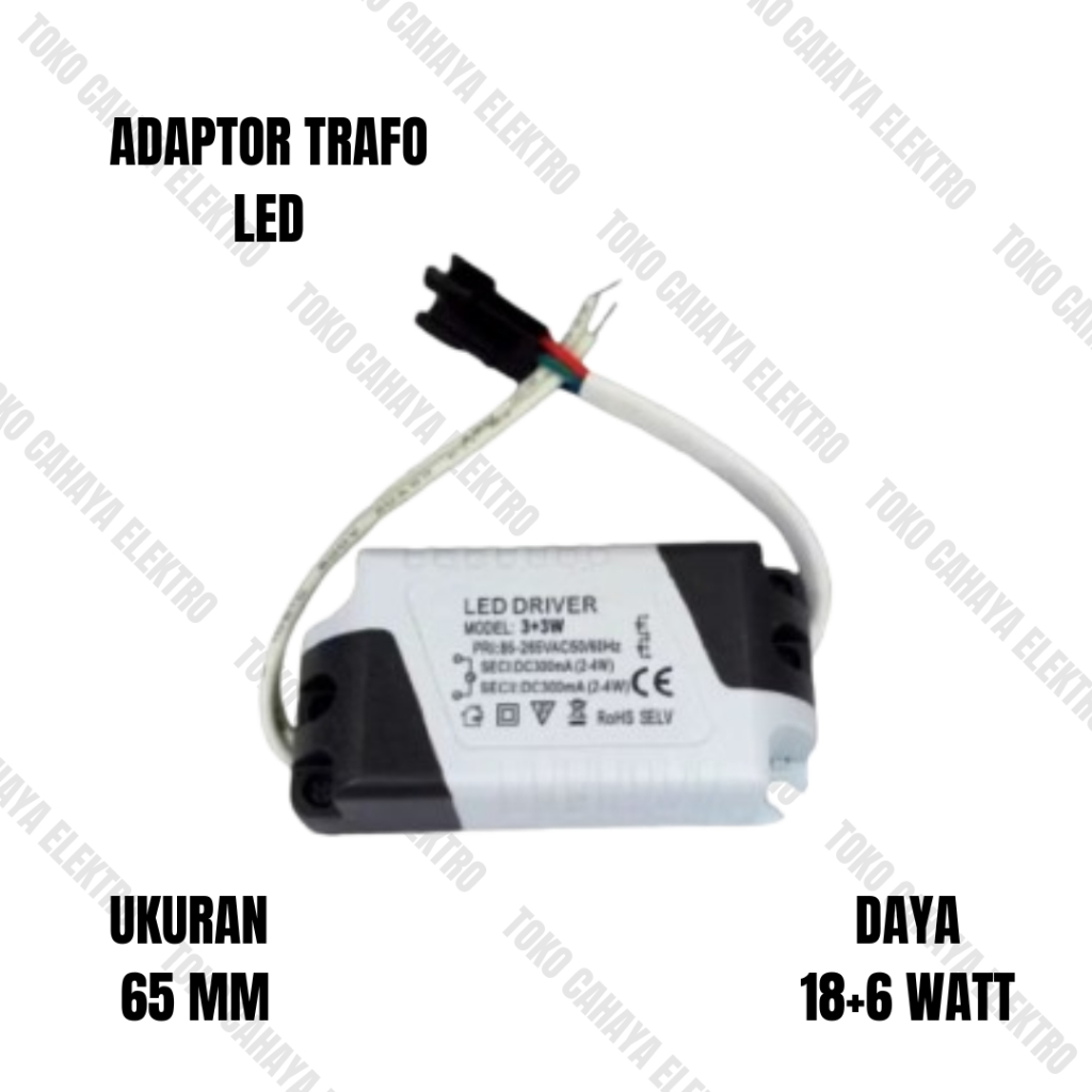 DRIVER ADAPTOR TRAFO PANEL LED DOWNLIGHT DRIVER PANEL LED 2 WARNA BISA COD