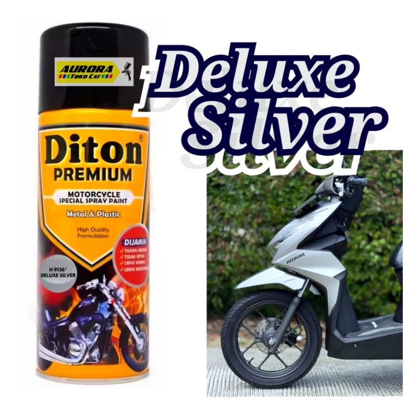 Cat Deluxe Silver Diton Premium H9136* Silfer Honda Beat Vario 400mL