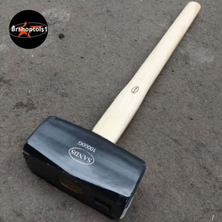 Palu Bodem 10 Kg Palu Godam Gagang Kayu Sledge Hammer 20 Lbs