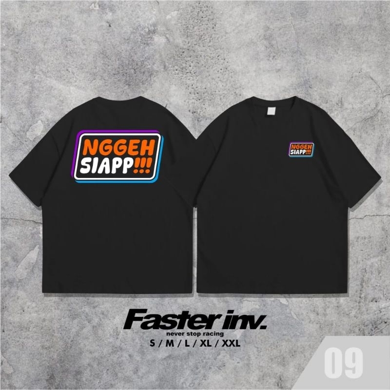 Arshanda T-Shirt Black Faster.Inv 09 S-XXL