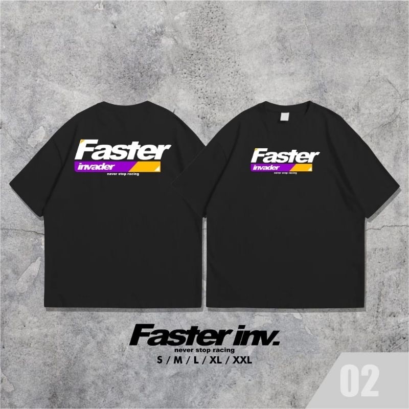 Arshanda T-Shirt Black Faster Inv 02 S-XXL