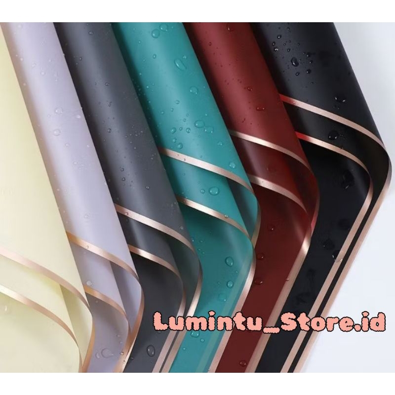 

Flower Wrapping Paper Variasi List Gold Kertas Bouquet Line Color Gold Kertas Cellophane Kertas Pembungkus Free Packing