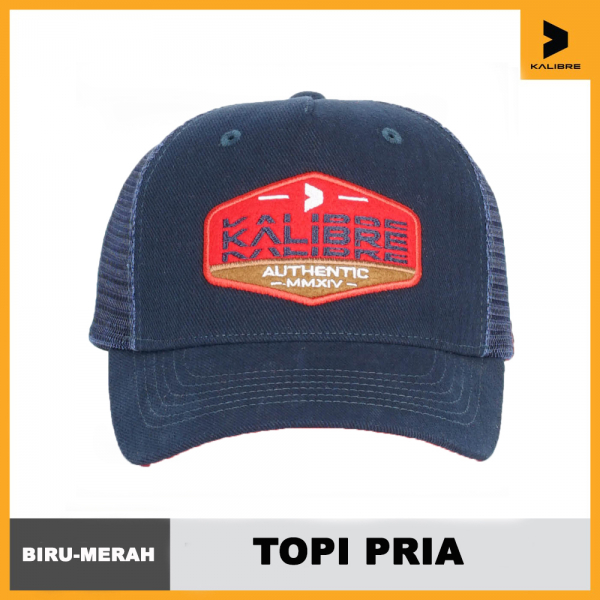Topi BaseBall Jaring Mesh Kalibre Navy-Red 991884447