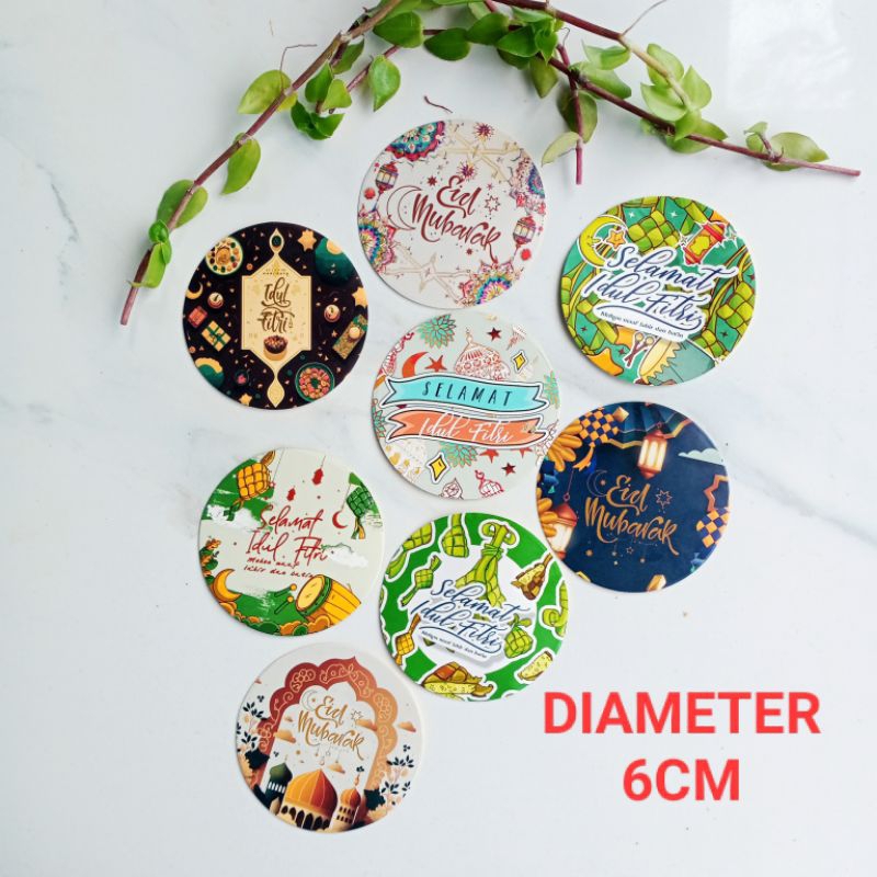 

[12pcs] STIKER Toples 6cm LEBARAN SELAMAT IDUL FITRI EID MUBARAK 2025 BULAT untuk TOPLES, HAMPERS, PARCEL