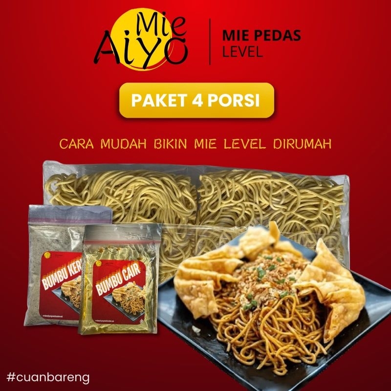 mie gacoan 4 porsi gacoan instan