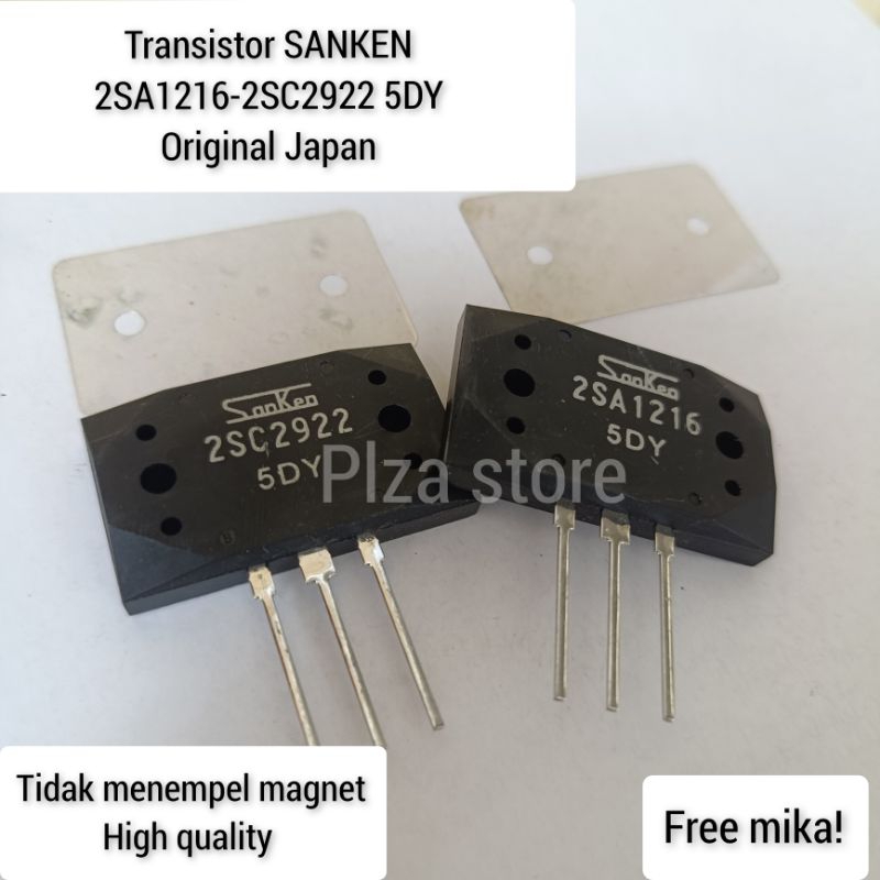 Tr final Sanken 2SA1216 2SC2922 5DY asli ori Transistor 2sa 1216 2sc 2922  produk original japan