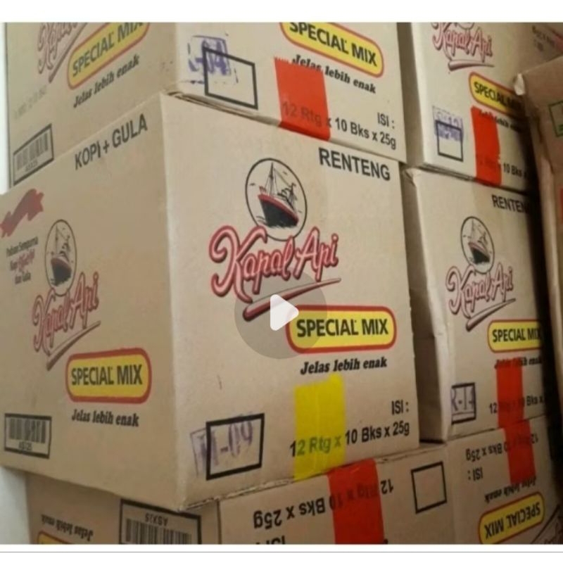 

kopi kapal api sepecial mix 1 dus 23gr isi 12 renceng