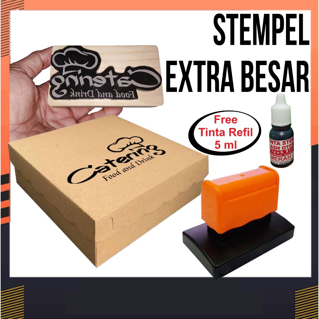 

STEMPEL CUSTOME EXTRA BESAR | BOX SNACK/NASI | KARDUS | PAPER BAG