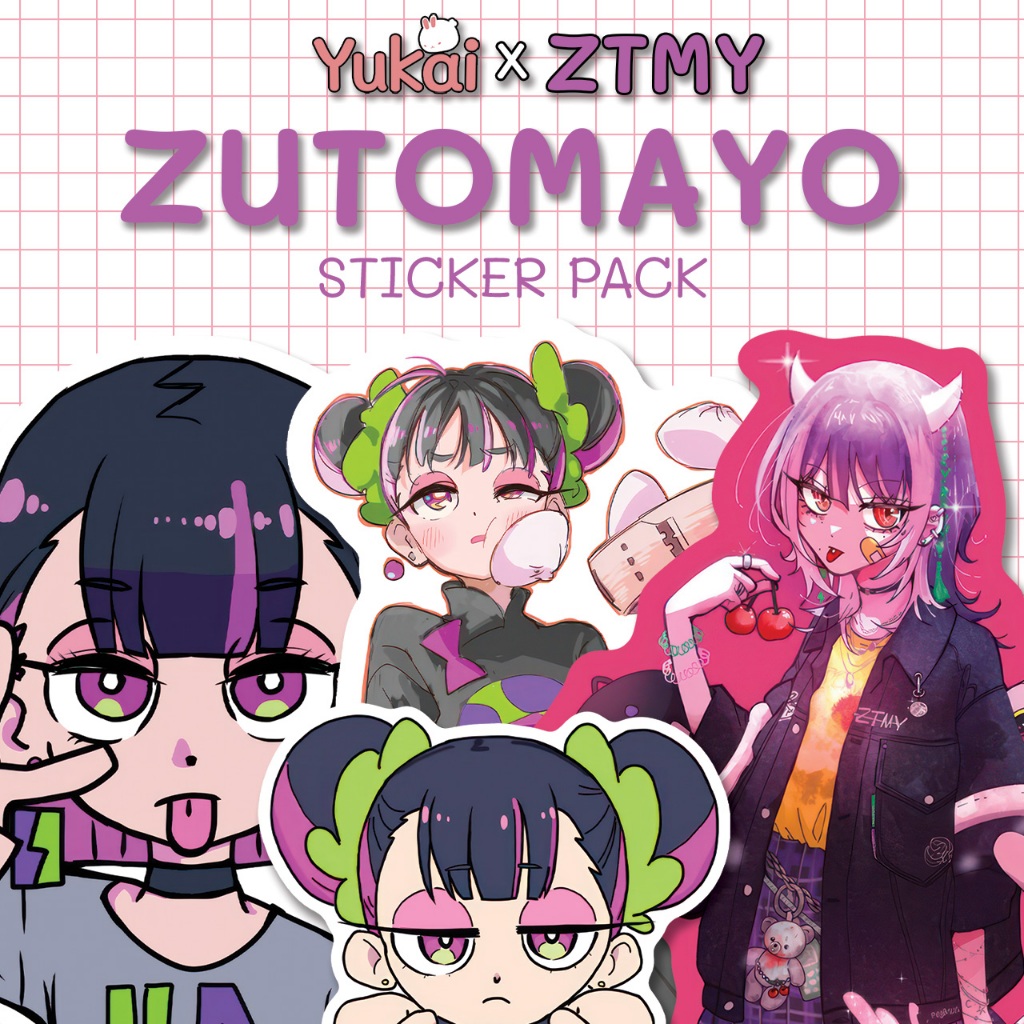 Stiker Pack Zutomayo Premium, Sticker Anime Waterproof