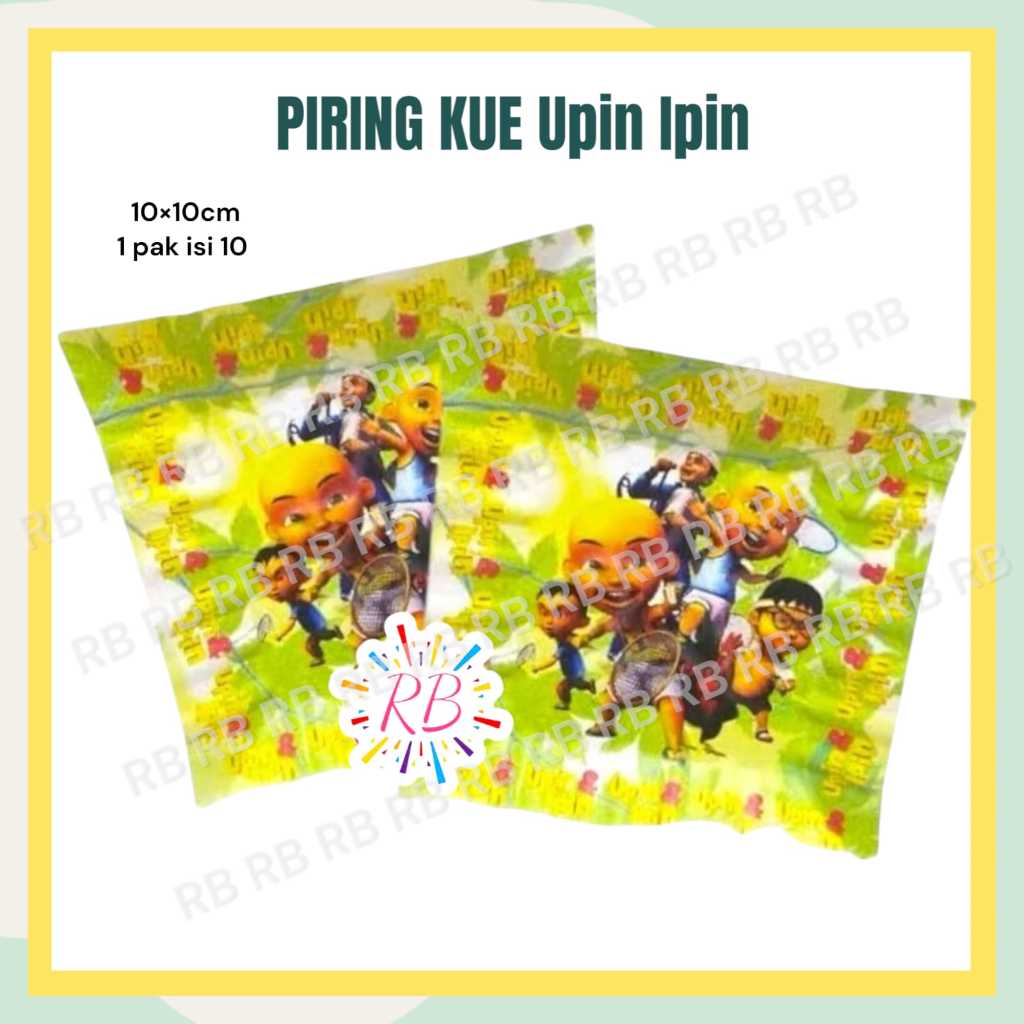 Piring Kue UPIN IPIN / Piring Kue Ulang Tahun Upin Ipin