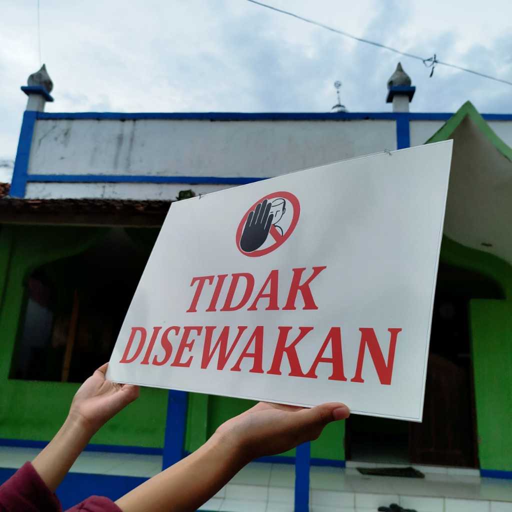 

PAPAN AKRILIK, PAPAN INFORMASI - TIDAK DISEWAKAN, AKRILIK 2 SISI CUSTOM, FREE DESAIN ( A 263 )