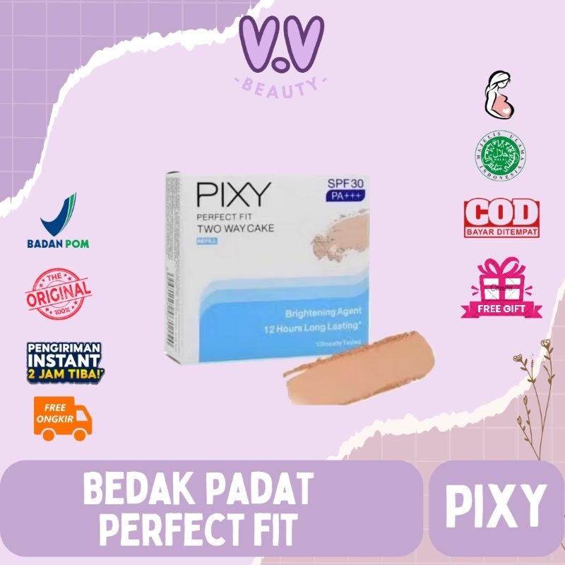 PIXY - Perfect Fit Two Way Cake Refill 12 Hours Long Lasting 12.2gr