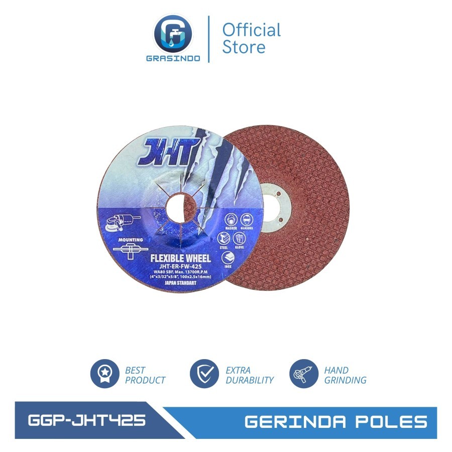 Gerinda Poles 4 Inch JHT / Mata Gerinda Poles JHT / Batu Gerinda Poles