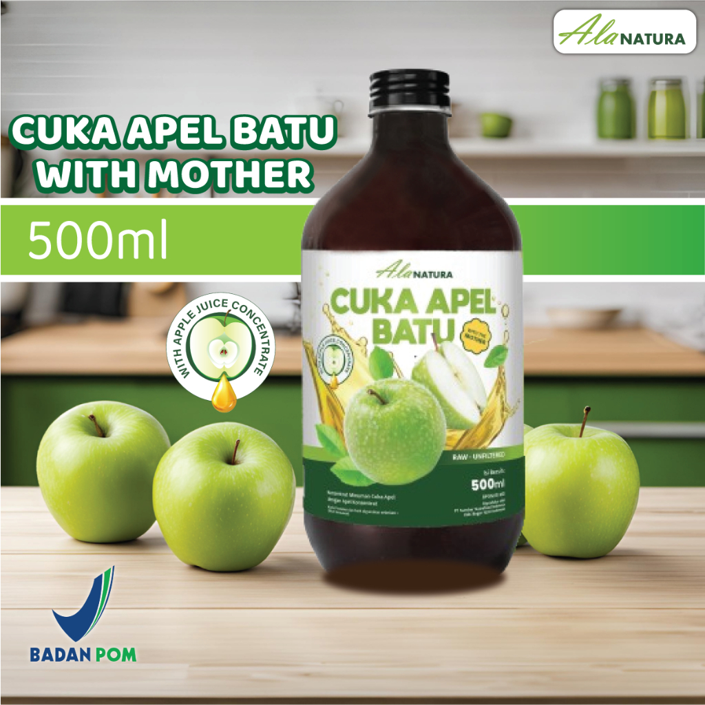 

Cuka Apel Batu Malang Alanatura 500ml - Bantu Turunkan Darah Tinggi, Kolesterol & Jantung
