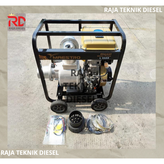 Mesin Pompa Air Sawah Irigasi Diesel Solar Alkon 6 Inch Electric Starter Waterpump Water Pump 6inch 