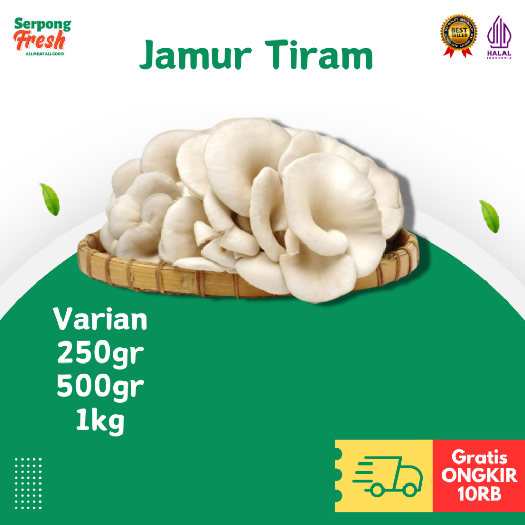 

Jamur Tiram Segar 250gr 500gr 1kg Sayuran Fresh