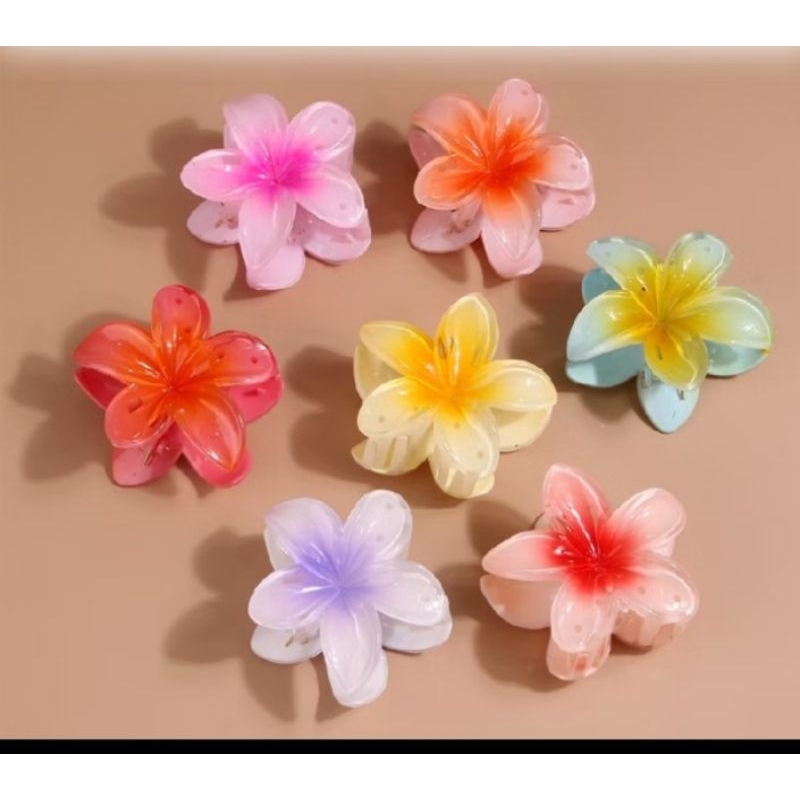 Jepitan rambut bunga Bali kamboja