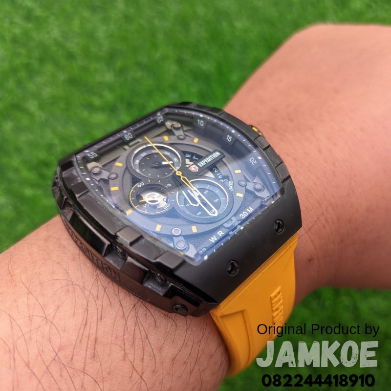 Jam Tangan Arloji Expedition Tipe 6782 Remaja Cowok Pria Analog Original Ori Murah Anti Air Strap Ku