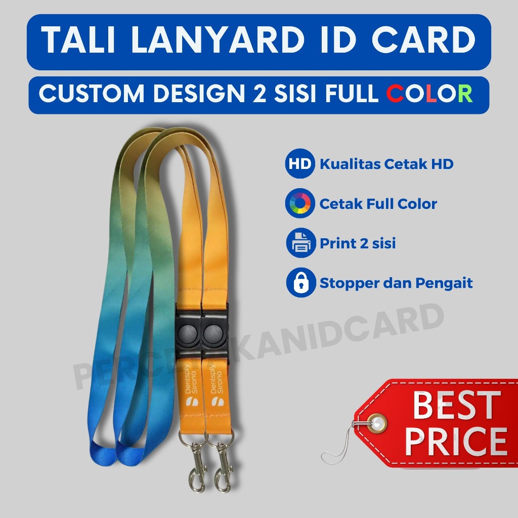

Cetak Tali ID Card Custom Full Color 2 Sisi