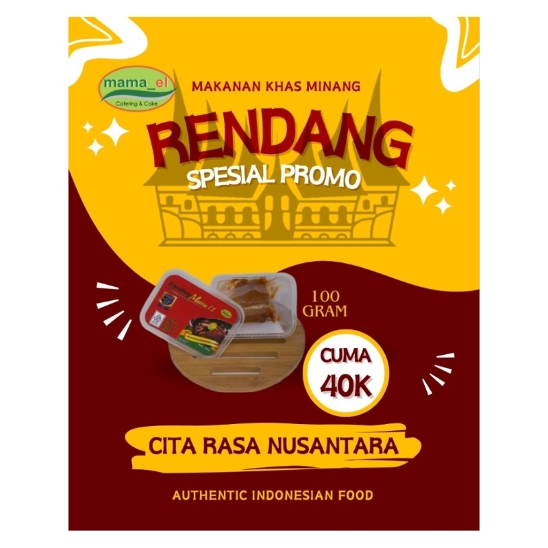 

Rendang Daging Sapi MamaEl 100/g