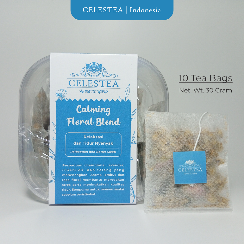 

Celestea Calming Floral Blend 10 Tea Bags 30 Gram