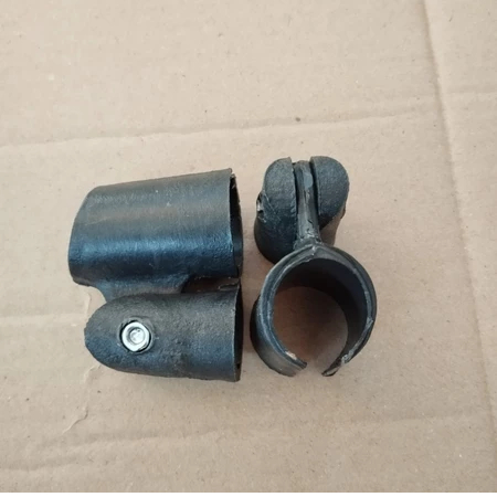 Jepit mic holder mic plastik hitam drat kecil