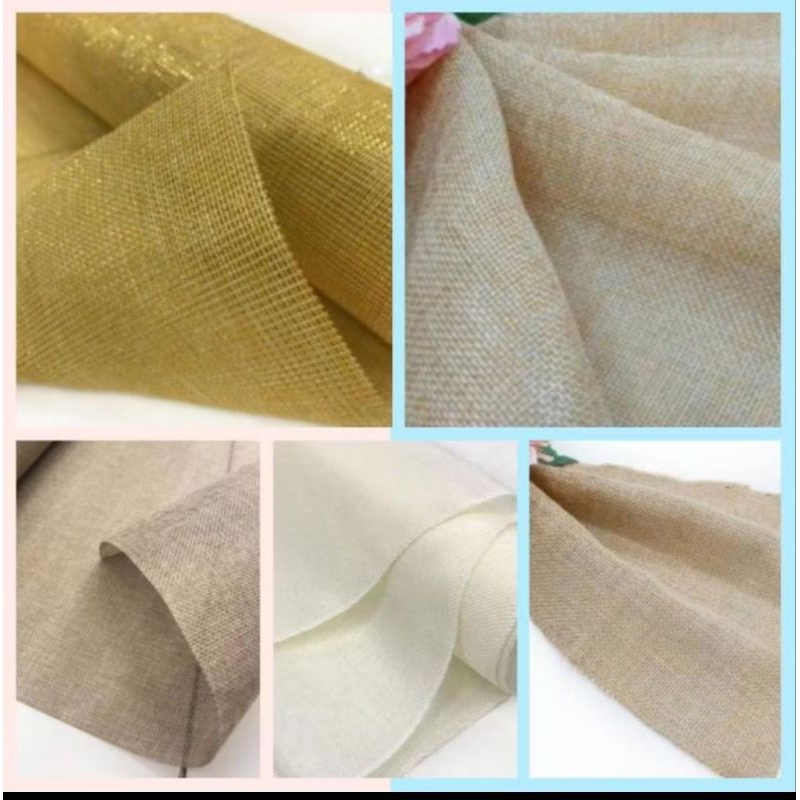 KAIN GONI PERCA/BAHAN DIY MAHAR/KAIN GONI HALUS/KAIN GONI SINTETIS/KAIN GONI ECER/ALAS FOTO