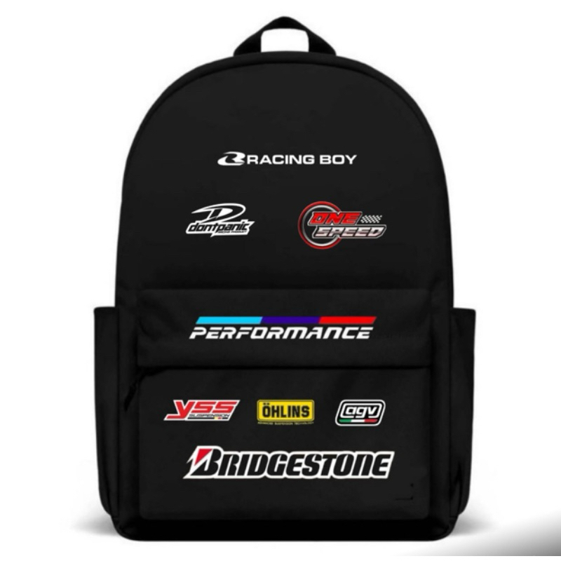 Tas gendong racing boy sd/smp/sma keren sablon dtf keren