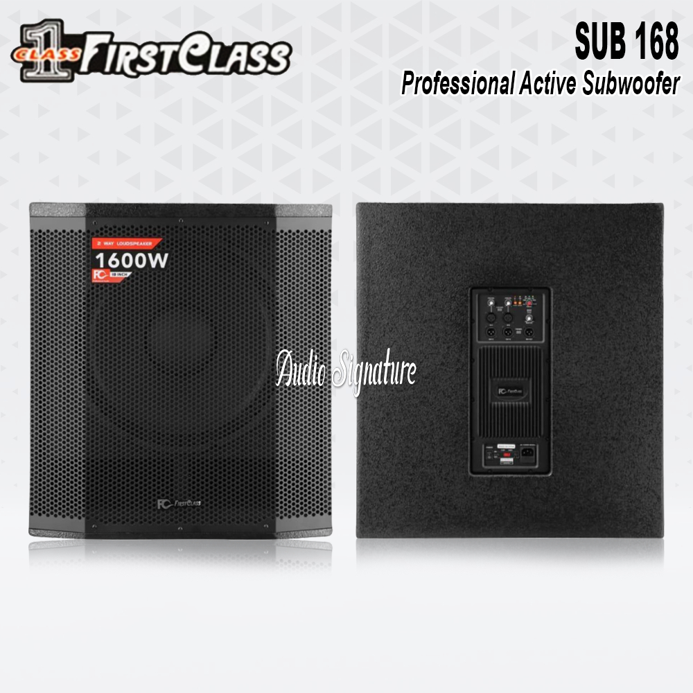 Speaker Aktif Subwoofer 18 Inch FIRSTLASS SUB 168 | SUB168 Original 1600 Watt