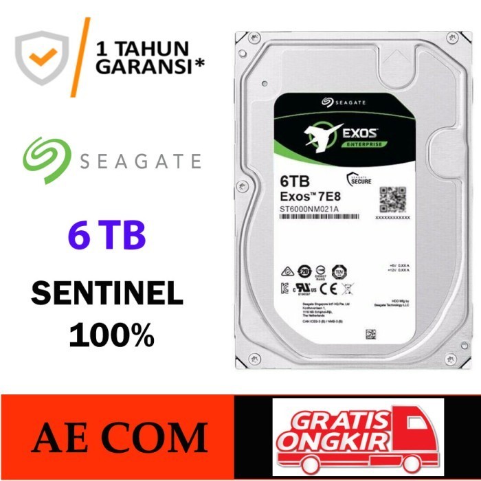 Seagate Exos 6TB Harddisk Internal Komputer 3.5" 6 TB Garansi 1 Tahun