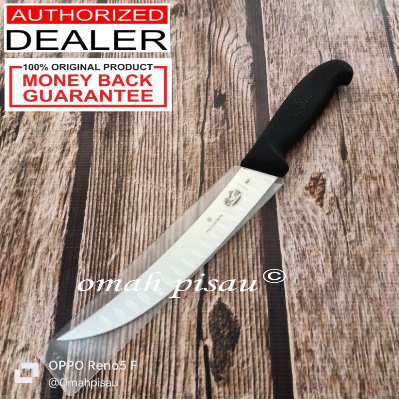 Butcher knife Victorinox 20 cm 5.7223.20 Cimeter fluted pisau sembelih original Swiss