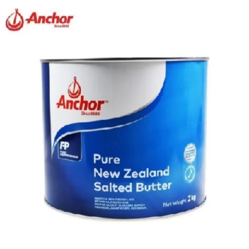 

ANCHOR PURE NEW ZEALAND SALTED BUTTER KEMASAN 2KG BUTTER ANCHOR GOLDEN FERN