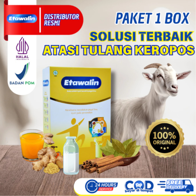 

Etawalin Susu Etawa Herbal Nyeri Sendi Asam Urat Original