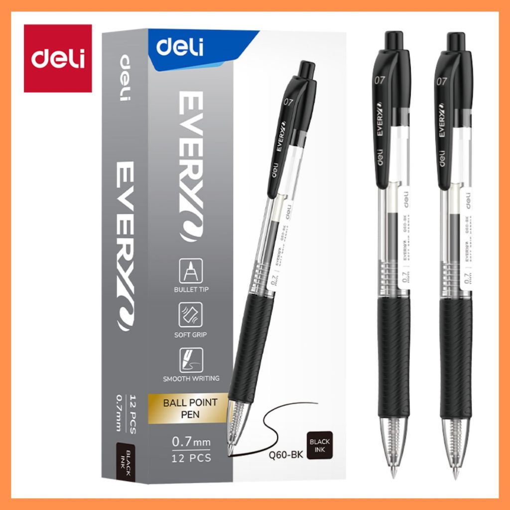 

Deli Pena Deli Ballpoint Q60-BK/BL