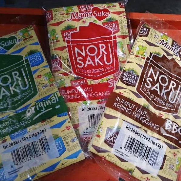 

Nori Saku rumput laut isi 20pcs