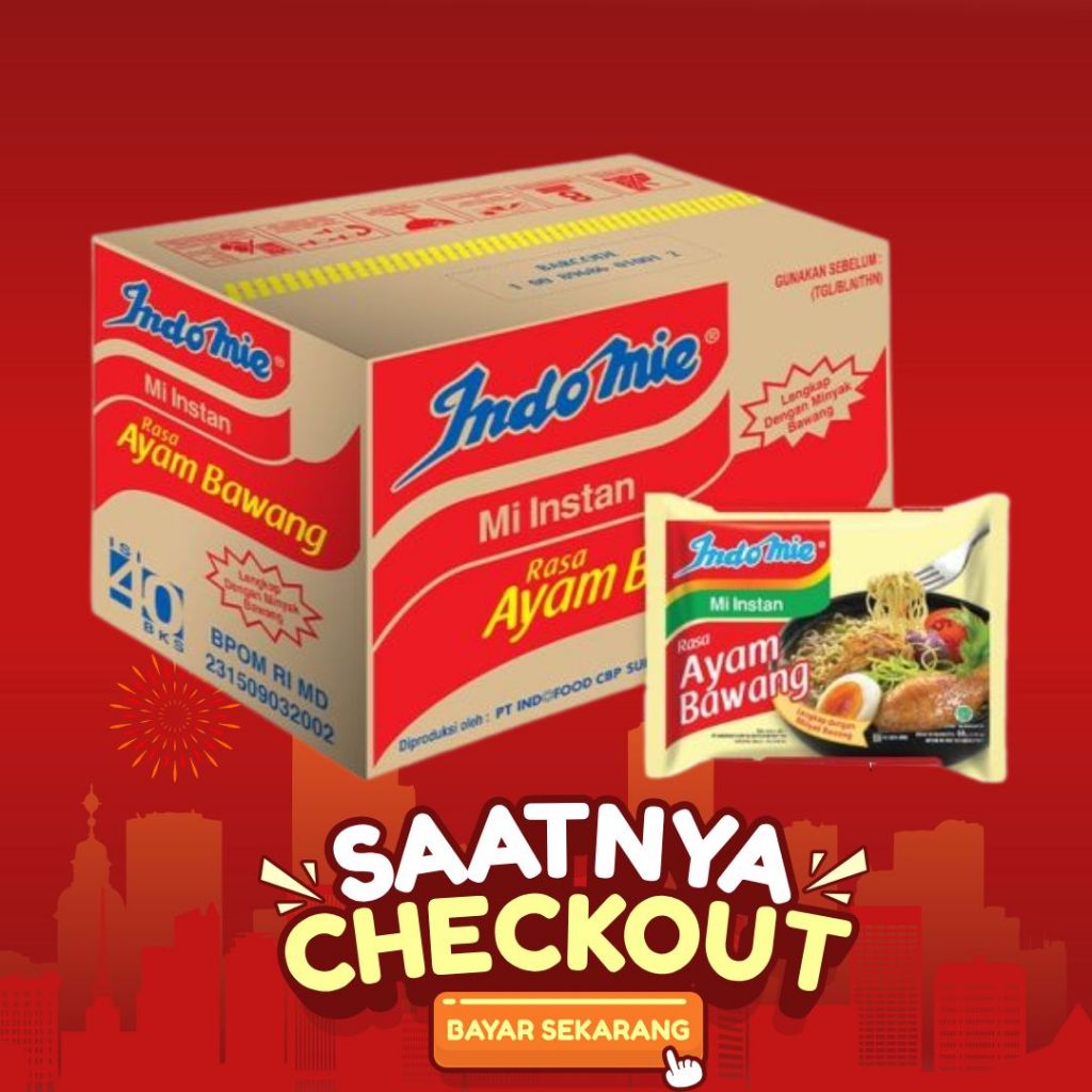 

INDOMIE AYAM BAWANG 1 DUS ISI 40PCS
