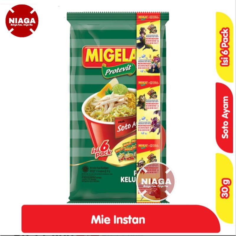 

MiGelas Protevit Mi Instan Soto Ayam 6 x 30 g