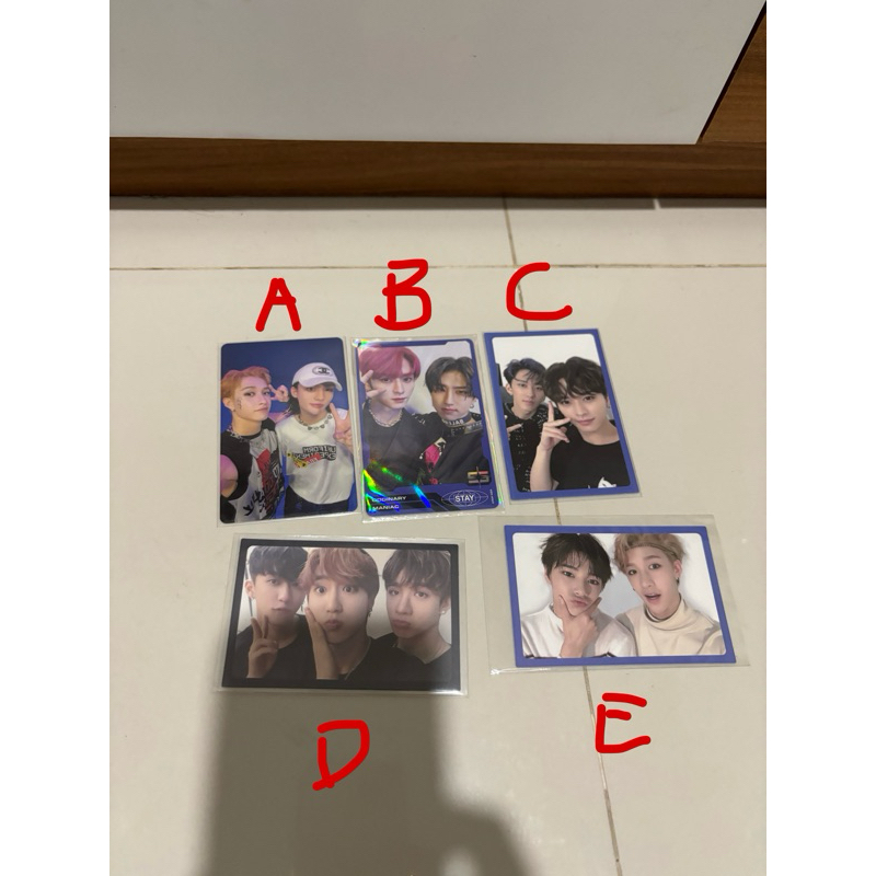 Stray Kids unit photocard 3racha chanin minsung chanjin binho