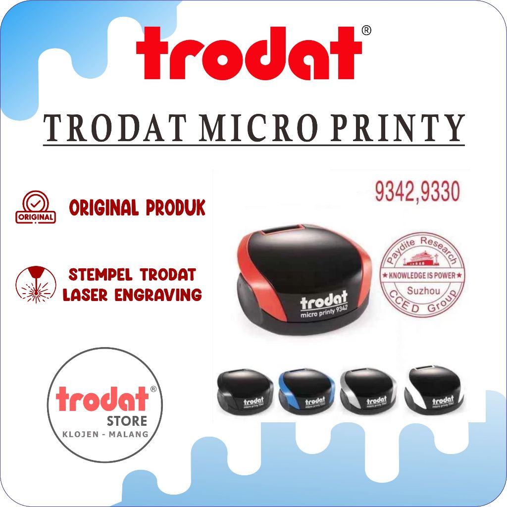 

STEMPEL BULAT PRAKTIS BISA DISAKU , TRODAT MICRO PRINTY 9330 /9342, STEMPEL PORTABLE KECIL BULAT
