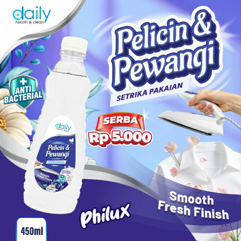 Dbq Pewangi Pakaian Philux 450ml || Untuk 2-3x Refill Botol Rapika Spray