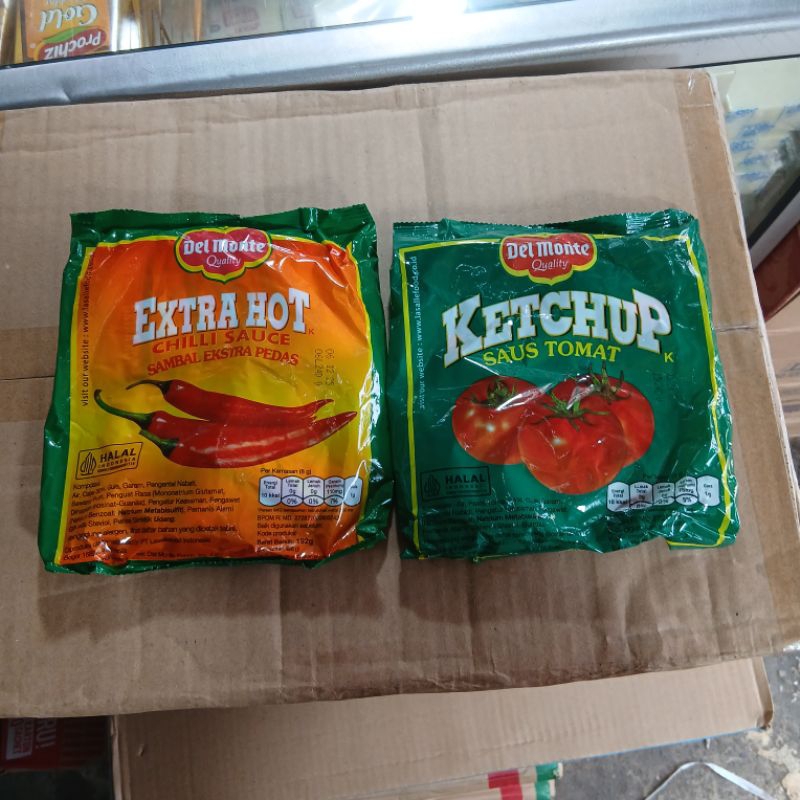 

Delmonte Sachet Saus Tomat / Saus Extra Hot