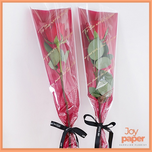 

Plastik Bunga Single Rose Wrapping Flower instan SF24