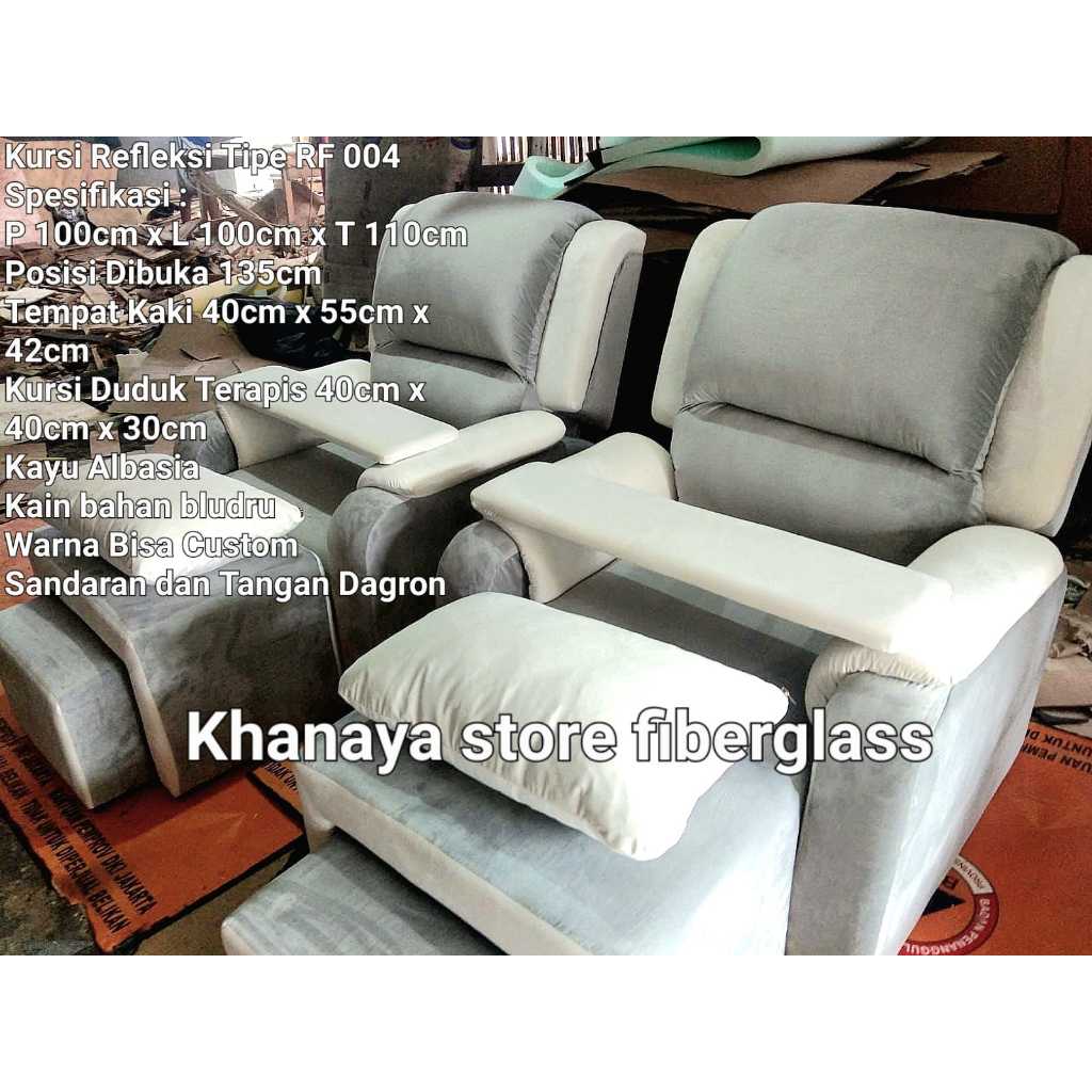 Produk sofa refleksi dagron kulit bludru/Sofa nail art/Sofa pijat full busa ternyaman/kursi refleksi