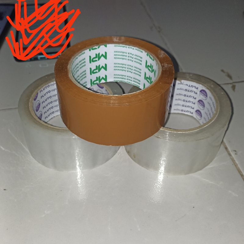 

Solasi/Lakban Bening/Cokelat