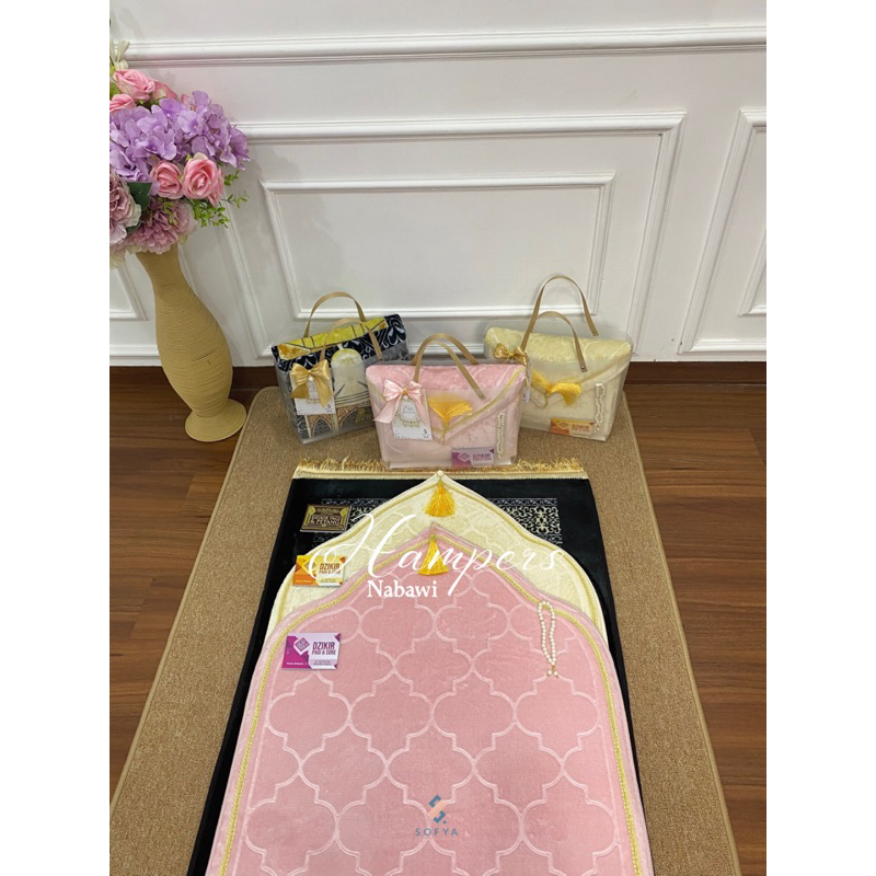 Hampers Sajadah Nabawi Premium by Mukena Sofya Hampers Lebaran Sajadah Hampers Idul Fitri dan Sesera