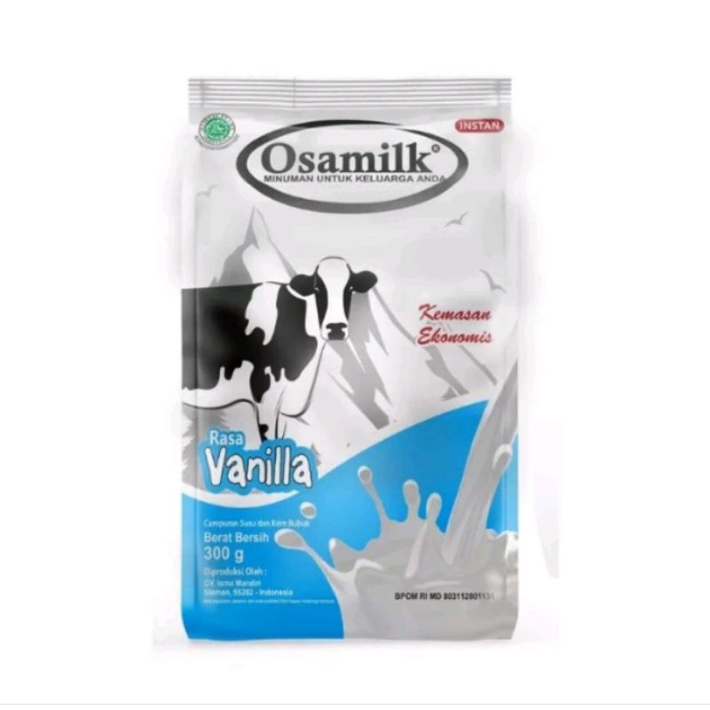 

Osamilk 300gram - Eceran - Rasa Vanila dan Coklat - Kemasan ekonomis