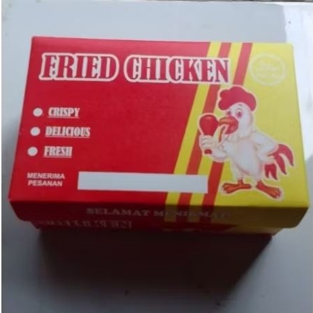 

100 Lembar Dus Friend Chiken // 100 Lembar Kemasan Dus Friend Chiken