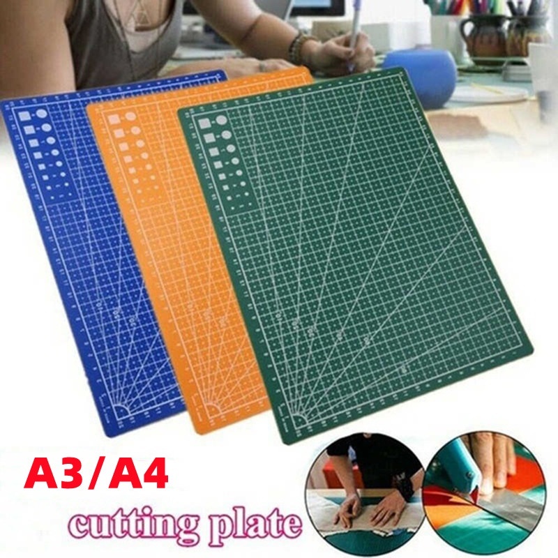 

Alas Potong Kertas ( Cutting Mat ) Uk. A3, A4 Bahan PVC, Double-Side, Self Healing Cutting Mat